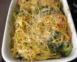 A picture of step 8 of Baked pesto spaghetti.