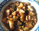 Hình bước làm 8 của món Ba Rọi Kho Cải Chua/ Braised Pork Belly w salted cabbage