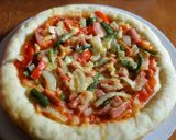 Foto langkah ke 7 dari resep Pizza hut no mixer, no telur no oven, no kompor, no teflon,.