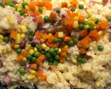 Hình bước làm 6 của món Cơm chiên