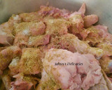 A picture of step 1 of KFC Chicken.