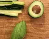 A picture of step 1 of California Roll (Uramaki Sushi) - Japanese #veganideas.