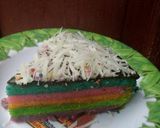 Foto langkah ke 8 dari resep Rainbow cake kukus.