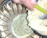 A picture of step 3 of Bengal gram fritters.