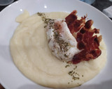 Foto del paso 4 de la receta: Puré de patatas y huevo poché con crujiente de jamón