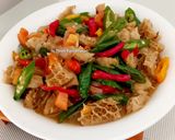 Foto langkah ke 5 dari resep Tumis Babat Sapi Cabe Hijau.