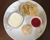 A picture of step 1 of Rose Banana Smoothie.