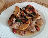 Foto del paso 10 de la receta: Pollo asado con manzana y frutos secos