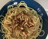 Foto del paso 4 de la receta: Espaguetis al Pesto con chicha