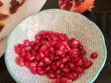 Salad with crispy Iberian ham and pomegranate