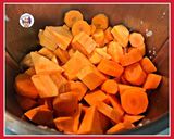 Foto del paso 4 de la receta: Crema de boniatos, zanahoria y puerro