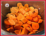 Foto del paso 4 de la receta: Crema de boniatos, zanahoria y puerro