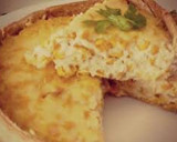 Foto del paso 6 de la receta: Quiche Lorraine o tarta de cebolla y queso con masa de semillas