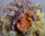 A picture of step 7 of Mashed Potatoes with Grilled Beef and Avocado Sauce.