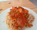 Foto del paso 6 de la receta Albóndigas XL en salsa jardinera