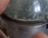 A picture of step 4 of Green grapes sorbet.