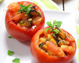 Foto del paso 3 de la receta: Tomates rellenos de mejillones en escabeche