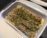 Une image de l'étape 8 de Saucisses fumées gratinées pecorino, persil et tête de moine.