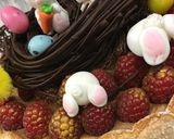 Une image de l'étape 7 de Charlotte chocolat / framboise.