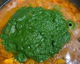 A picture of step 3 of Palak aloo 🌱🍃.
