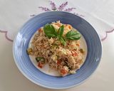 Pas rețetă Salata de vara cu orez, tonno si verdeturi 11 fotografie