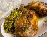 Rozmaringos csirke 🍗 spenótos zöldséges rizs 🍚🥢💕 recept fázis 3 fotója