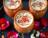 A picture of step 7 of Thandai kheer.