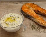 Foto del paso 5 de la receta: Rodajas de Salmón a la Plancha con Emulsión Marina de Eneldo y Notas Cítricas