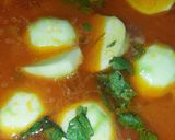 A picture of step 4 of Karachi teendy gosht.