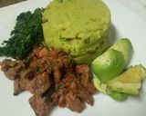 A picture of step 3 of Mashed mukimo ya minji.