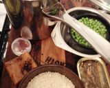 Une image de l'étape 2 de Risotto aux petits pois grana padano.