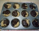 A picture of step 4 of Marbled Chocolate Banana Muffins.