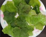 A picture of step 1 of Brahmi leaves Rasam.