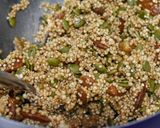 A picture of step 6 of Gluten-Free Puffed Quinoa Granola with Almonds and Plums.