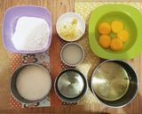 Foto langkah ke 1 dari resep Sponge Lemon Cake Topping Cheese.