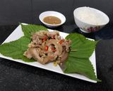Hình bước làm 3 của món Thịt bê hấp gừng sả tía tô