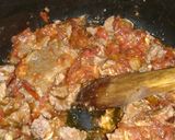 A picture of step 6 of Matoke beef.