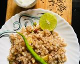 A picture of step 4 of Vrat ki Sabudana Potato Khichadi,morning breakfast or Lunch Satvik recipe.
