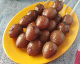 Foto langkah ke 5 dari resep Sate Telur Puyuh Bumbu Bacem.