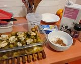 Foto del paso 2 de la receta: Coles de Bruselas de bote con Almejas de lata y Manzana Asada en microondas