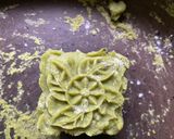 A picture of step 6 of Matcha Mochi Moon Cake.