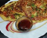 A picture of step 4 of Besan Uttapam.