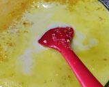 A picture of step 5 of Protein rich Yellow split Moong daal(gram lentils) Burfi.