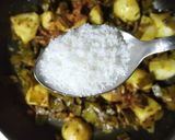 A picture of step 8 of Broad Beans and Potato Curry.