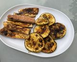 Une image de l'étape 7 de Aubergines chinoises et courgette ronde marinées grillées.