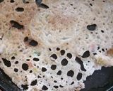A picture of step 5 of Rava masala dosa.
