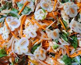 Hình bước làm 7 của món Gỏi gà măng cụt