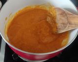A picture of step 3 of Mango mysore pak.