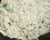 A picture of step 4 of Aloo Cheela.