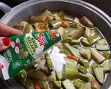 Foto langkah ke 4 dari resep Lodeh simple (terong ijo + tempe).